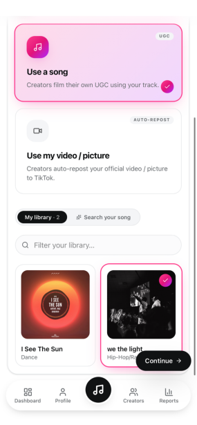 Search your track